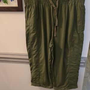 Lane Bryant Olive Green Capris
